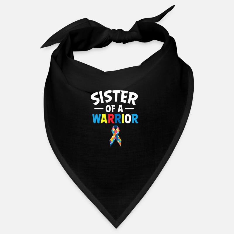 Schwester eines Kriegers lustigen Zitat Autismusbe Bandana