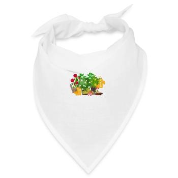 Ich Garten, damit ich keine Menschen ersticke, ret - Bandana - Weiß - Vorne
