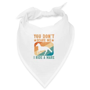 Du erschreckst mich nicht, ich fahre eine Stute - Bandana - Weiß - Vorne