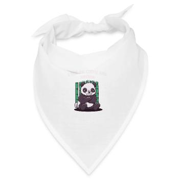 Ich renne mit Kaffee und Sarkasmus lustiger Kaffee - Bandana - Weiß - Vorne