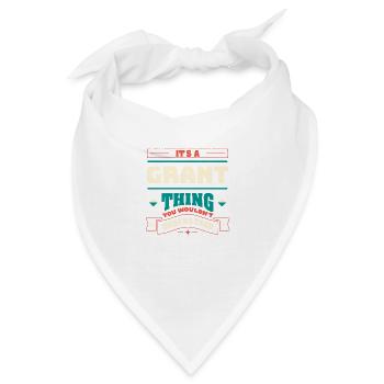 Es ist eine Zuschüsse, die Nachname für den Family - Bandana - Weiß - Vorne