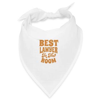 Bester Anwalt im Raum - lustiges Shirt - Bandana - Weiß - Vorne