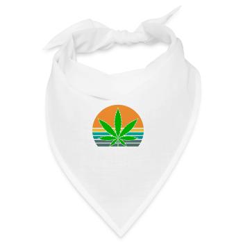I'm Stoned Not Stupid Marijuana Funny Weed T-Shirt - Bandana - Weiß - Vorne