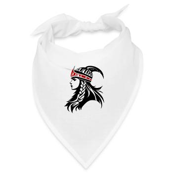 Wikinger Kriegerin Walküre Symbol - Bandana - Weiß - Vorne
