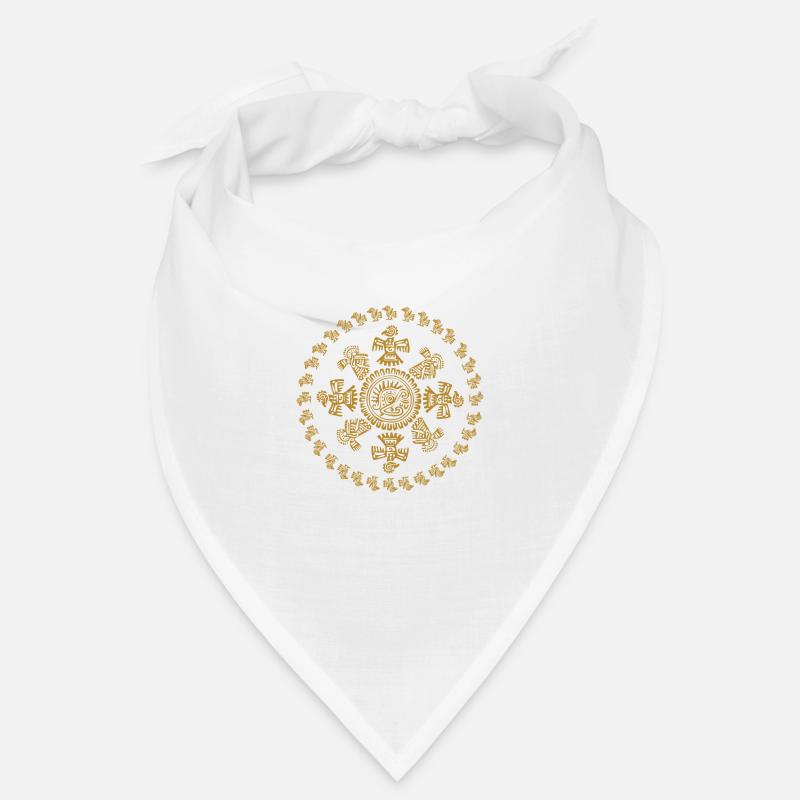 Mystical Signs Masks Figures and Patterns Bandana