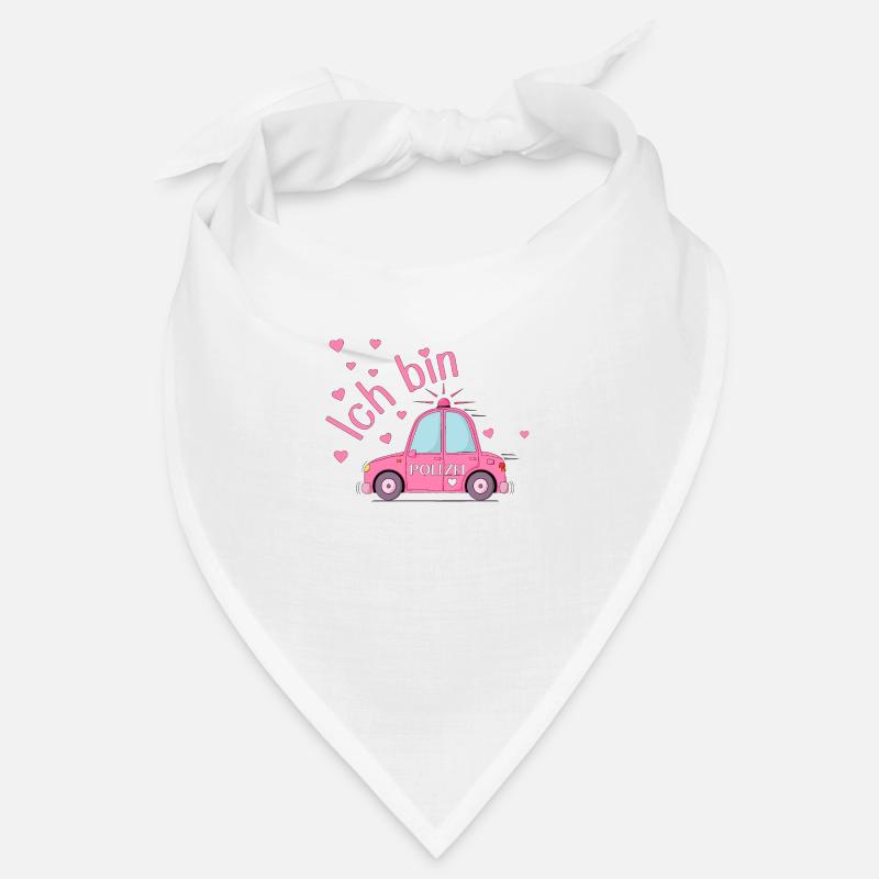 Polizeiauto Ich bin Geburtstag Rosa Bandana