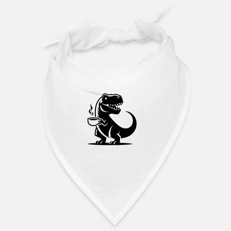 T-Rex avec tasse à café Grim Caffeine Dino Bandana