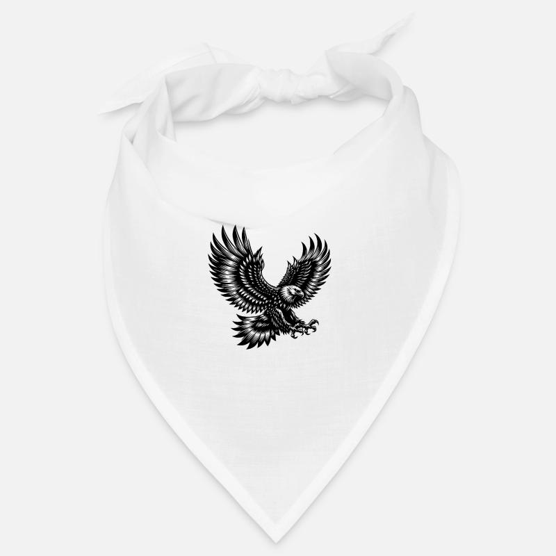 Aigle aux ailes déployées en mouvement Bandana