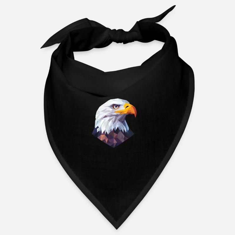 Adler Kopf Low Poly Logo Design Bandana