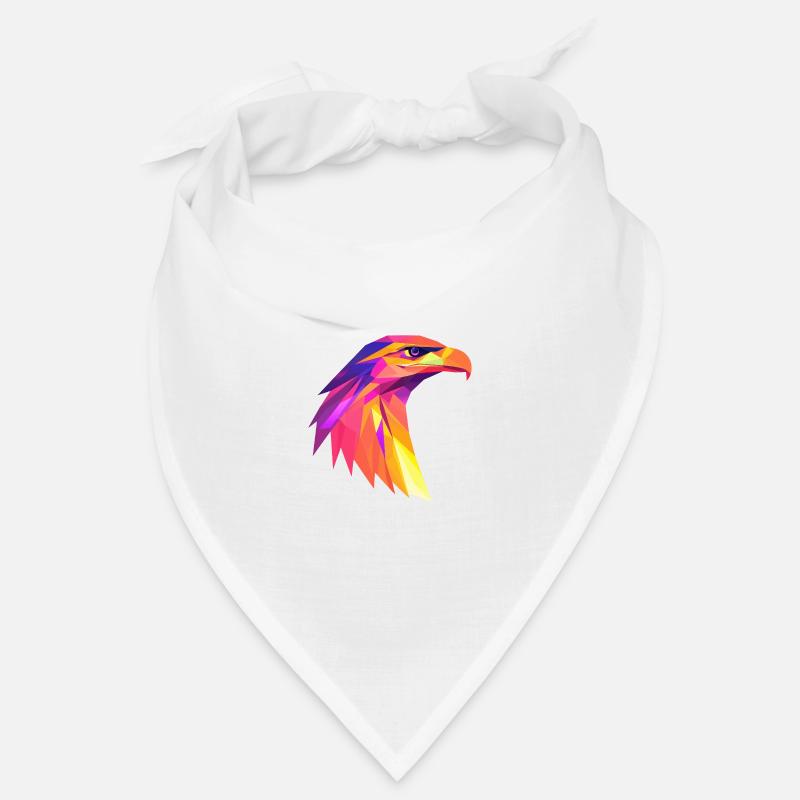Eagle Head Low Poly Logo Design Bandana