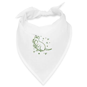 Eichhörnchen - Streifenhörnchen - Waldtier - Natur - Bandana - Weiß - Vorne