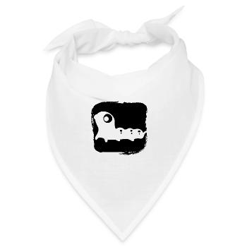 lustige Raupe - Naturschutz - Klima - Bandana - Weiß - Vorne