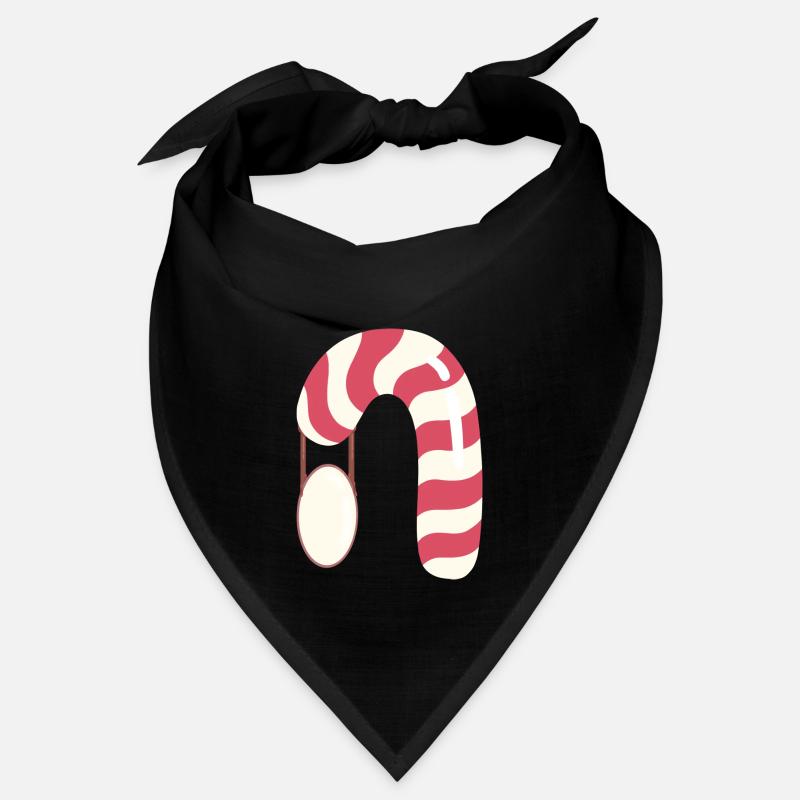 Candy cane - name tag Bandana