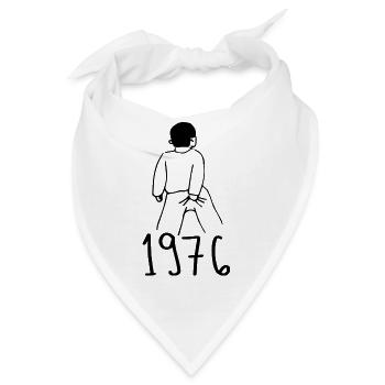 1976 Geburtstag 1976 - Bandana - Weiß - Vorne