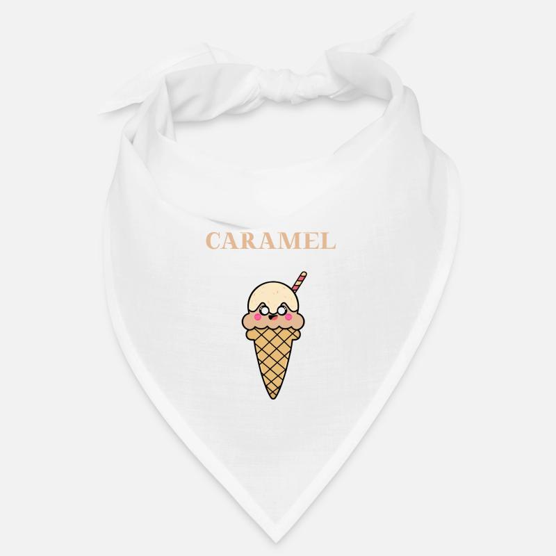 Caramel Karamell Eis Eiscreme Geschenkidee süß Bandana