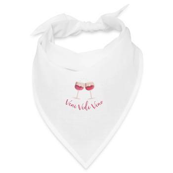 Veni Vidi Vino | Weinliebhaberin - Bandana - Weiß - Vorne