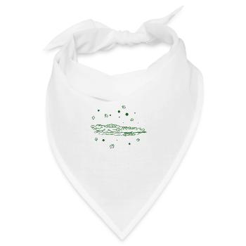 Krokodil - Bandana - Weiß - Vorne