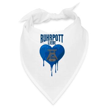 RUHRPOTT LIEBE RUHRGEBIET POTT ZECHE - Bandana - Weiß - Vorne