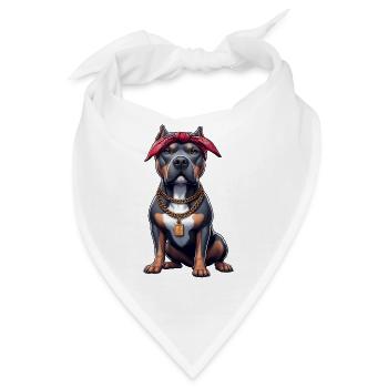 Pitbull Der Rapper - Bandana - Weiß - Vorne