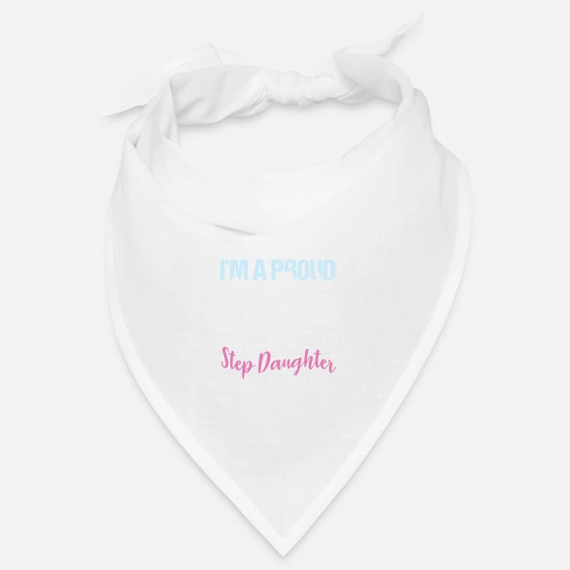 Stepdad I'm A Proud Step Dad Of Amazing Step - Bandana - white
