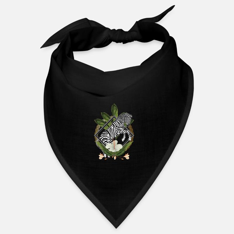 Élégante savane florale hawaïenne zebra lover florale Bandana
