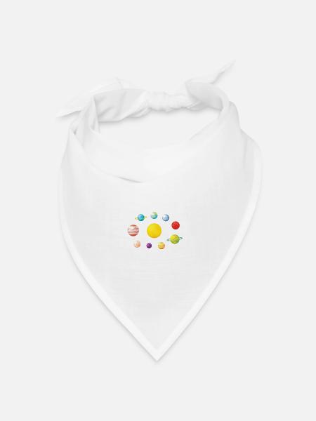planètes J'aime ma planète Space Galaxy - Bandana - blanc