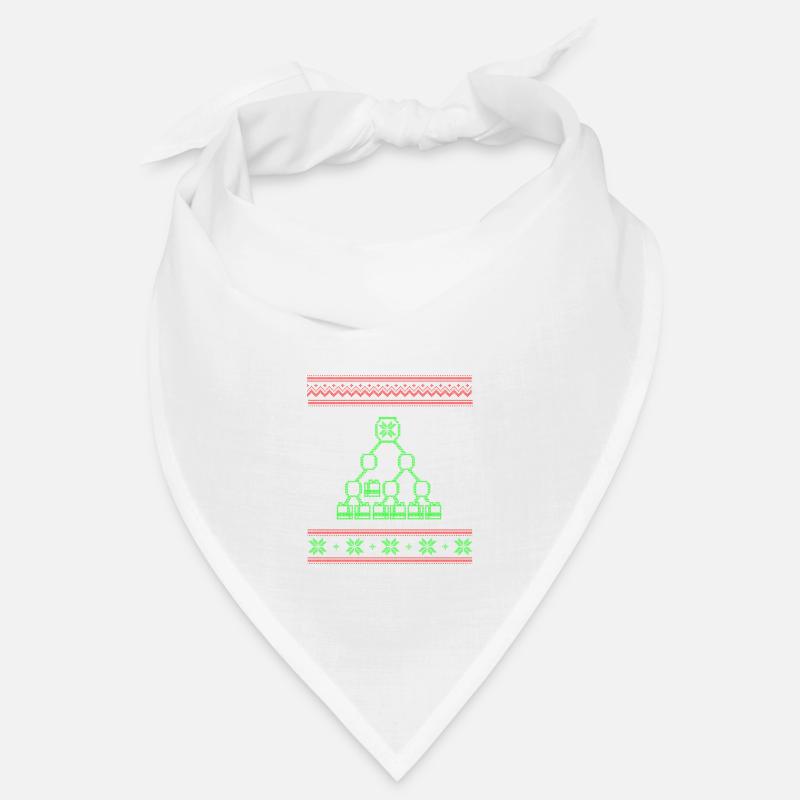 Programmeur ordinateur cadeau de chandail de Noël laid Bandana
