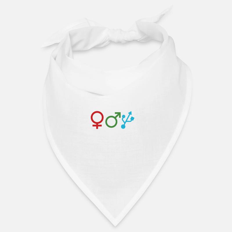 Programmieren von Entschlüsselungscodes Computertechniker - Bandana - Weiß