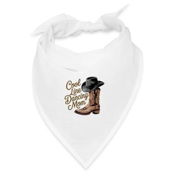 Coole Line Dancing Mama Frauen und Linedance - Bandana - Weiß - Vorne