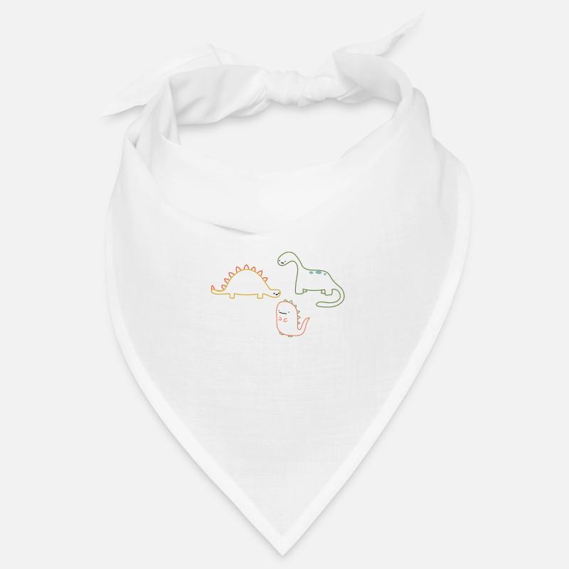 Dino - Bandana - Weiß