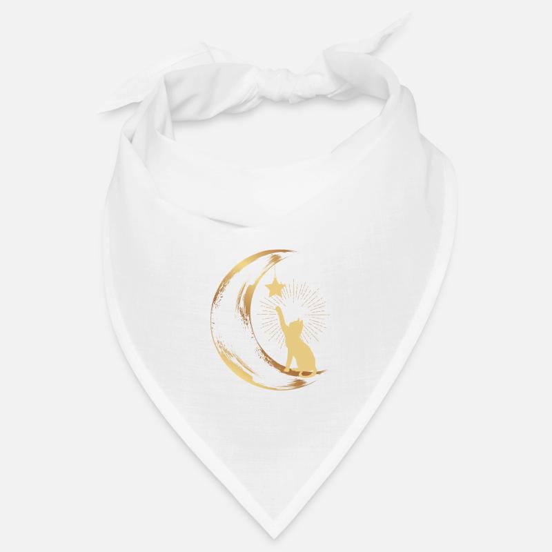 Cat Moon Star Cat Lover Bandana