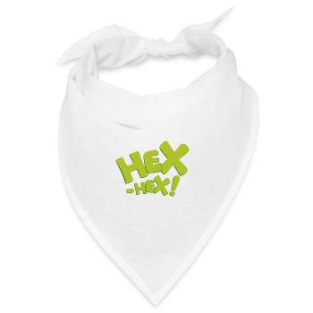 Bibi Blocksberg Hex-hex! Typo grün - Bandana - Weiß - Vorne