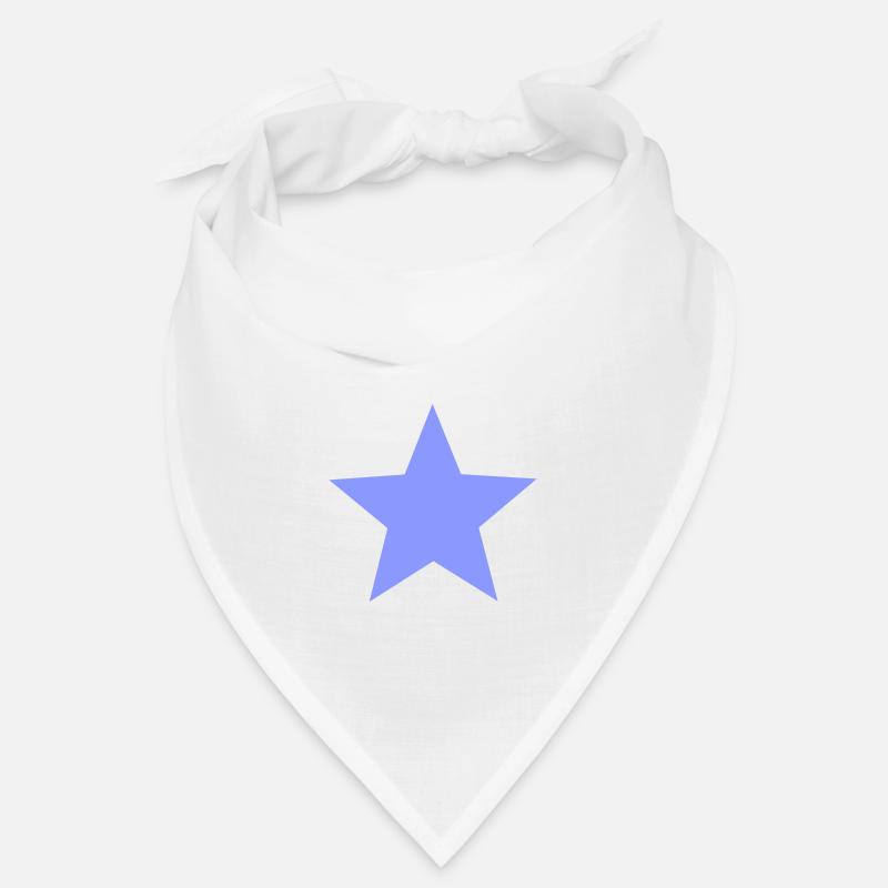 Idée cadeau pervenche bleu lavande étoilée Bandana