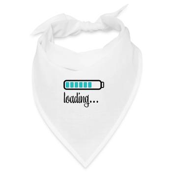 Akku Batterie loading - Bandana - Weiß - Vorne