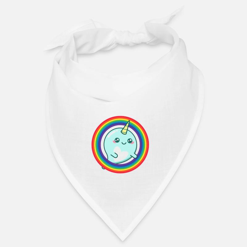 Regenbogen-Narwal Bandana