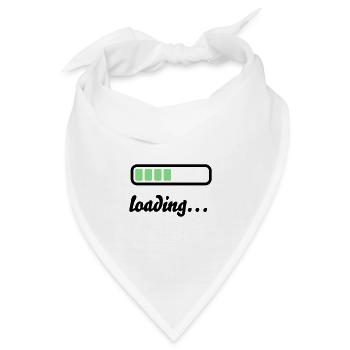 Akku Batterie loading - Bandana - Weiß - Vorne