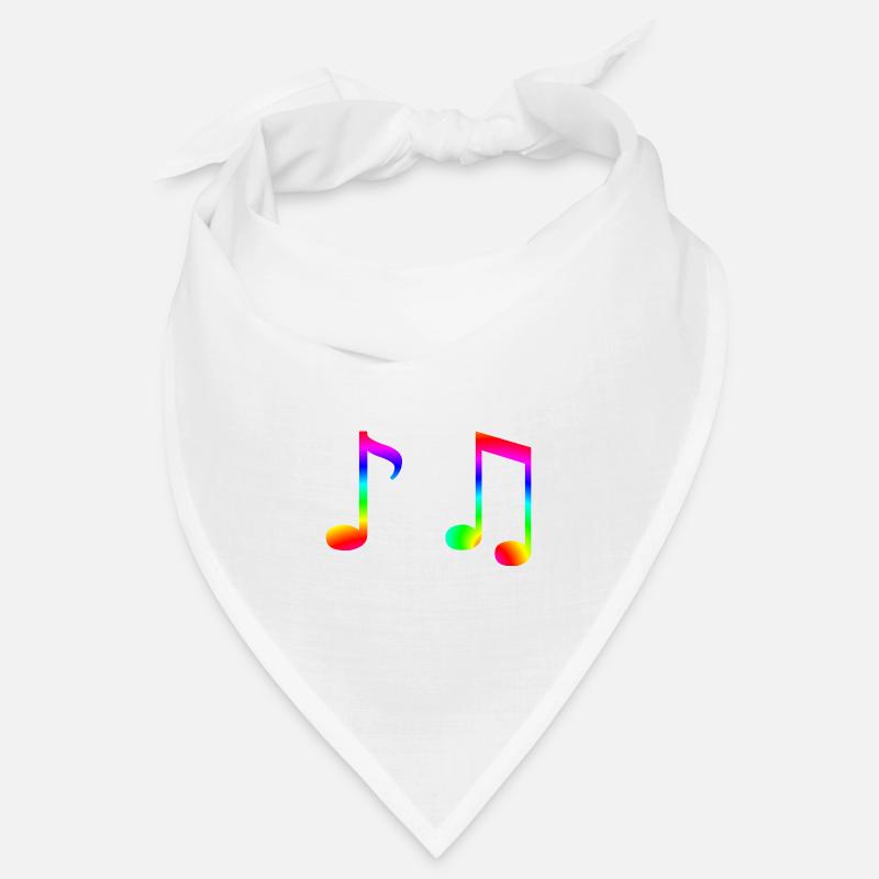 Musiknoten bunt Geschenkidee Note Regenbogen Musik Bandana