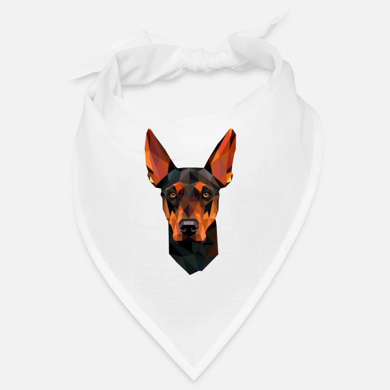 Hund Dobermann Polygon Bandana