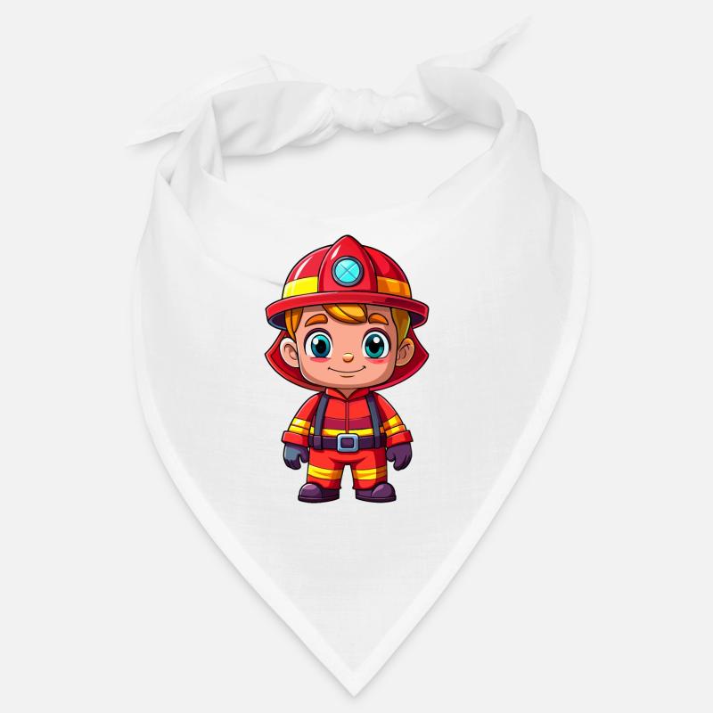 Held in Rot der Feuerwehrmann Bandana