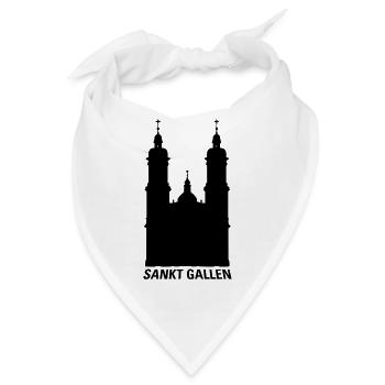 St. Gallen Kloster - Bandana - Weiß - Vorne