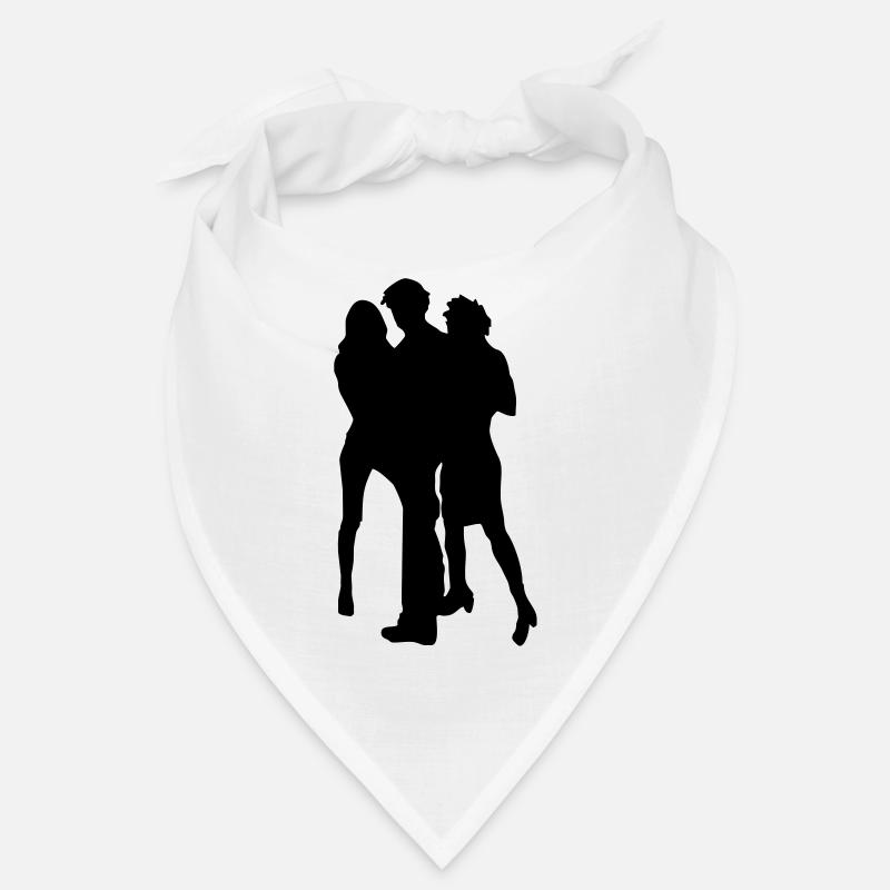 femmes blond - Bandana - blanc