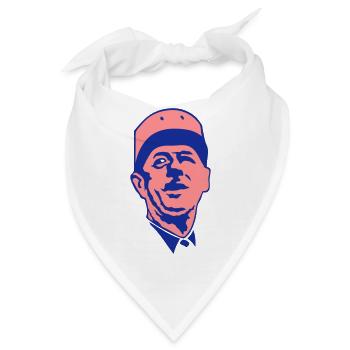 General de Gaulle Gesicht natio Führer - Bandana - Weiß - Vorne
