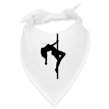 Pole dancer stripper poledance sexy girl hot - Bandana - Weiß - Vorne