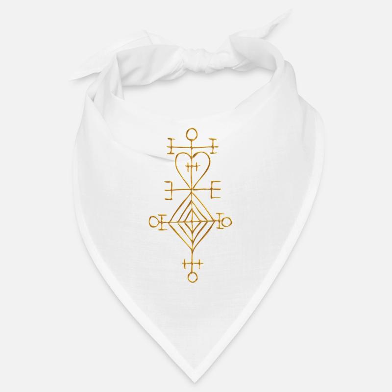 Ástarstafur, Love Charm, Magic Rune Amulet - Bandana - blanc