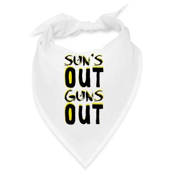 Guns Out - Bandana - Weiß - Vorne
