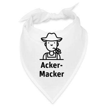 Acker-Macker - Bandana - Weiß - Vorne