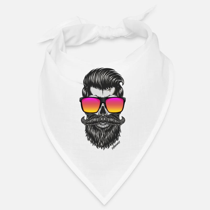 FatMonkey Designs Barber - Bandana - blanc