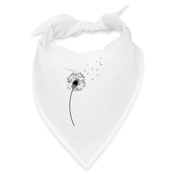Pusteblume Valentinstag - Bandana - Weiß - Vorne