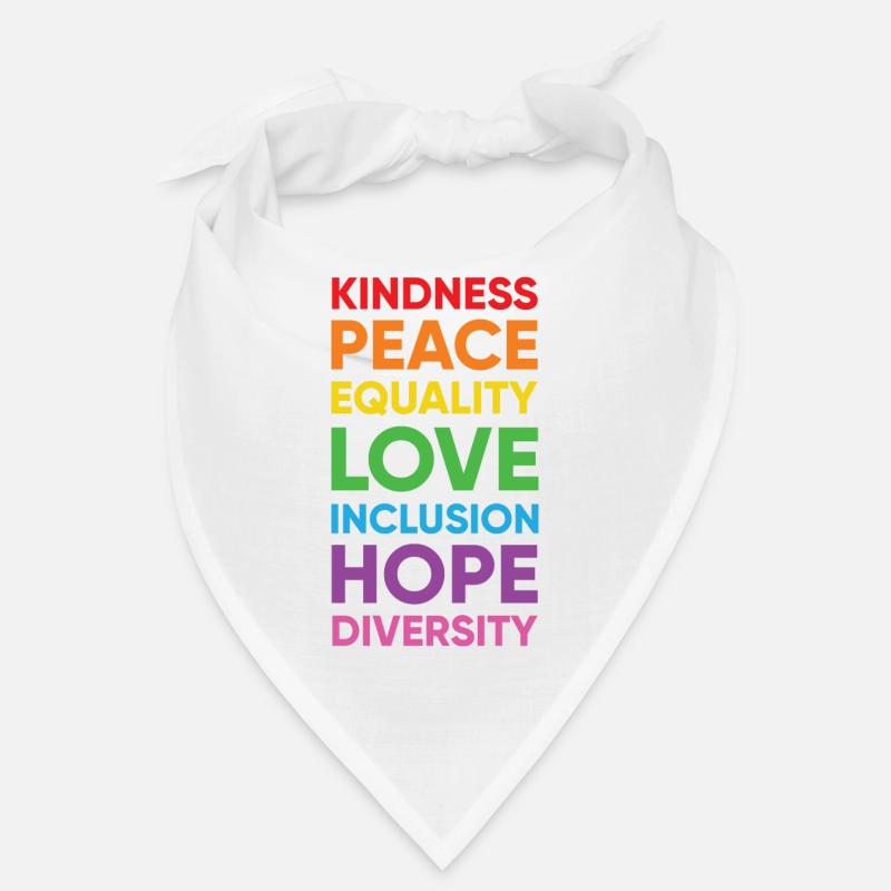 Human Peace Equality Kindness Diversity Bandana