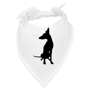 podenco boss - Bandana - Weiß - Vorne